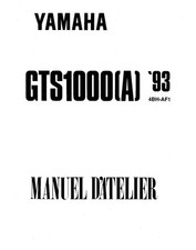 MANUEL REVUE ATELIER RÉPARATION PDF YAMAHA GTS 1000 1993