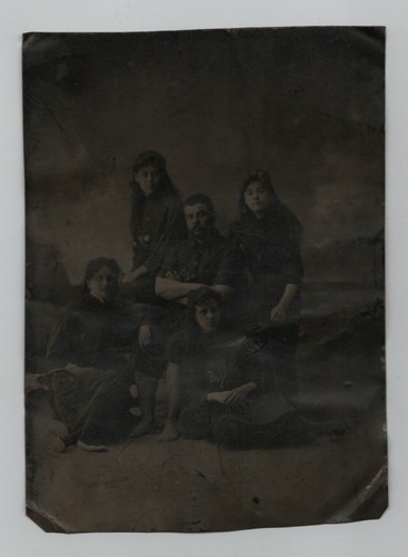 Ferrotype tintype homme avec