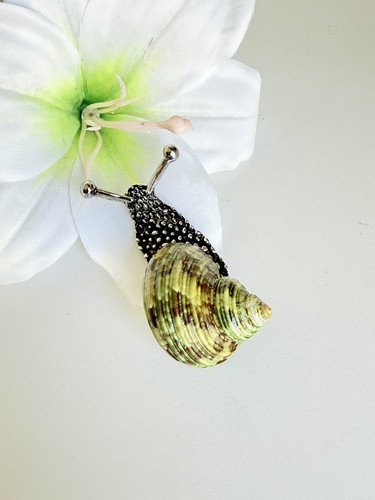 Broche escargot métal - escargot,