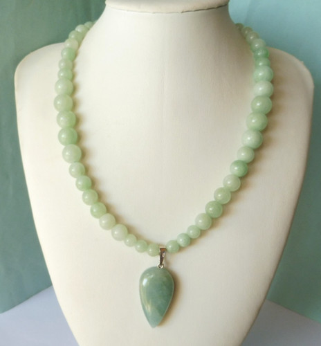 Collier jade vert de - collier,
