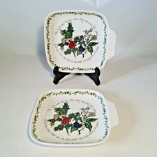 🔅 PORTMEIRION "the Holly & the Ivy" coupelle petit plat carré en faience