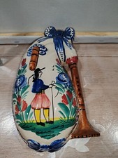  bouquetière en faïence HB HENRIOT QUIMPER en forme de Biniou A Saisir 