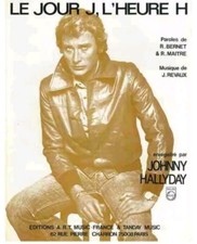 Partition Johnny Hallyday "Le jour J, l'heure H"