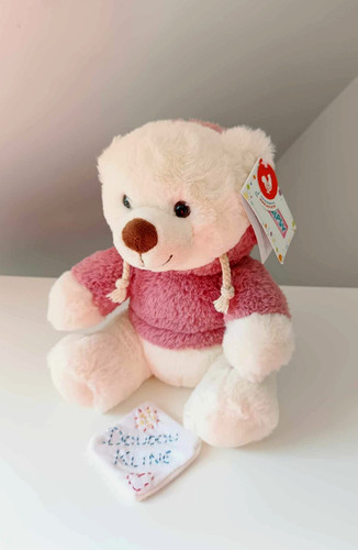 Peluche doudou ours assis - ours,