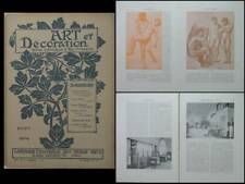 ART ET DECORATION 1904 JOSEF HOFFMANN, VILLA HENNEBERG, SPITZER, PUVIS CHAVANNES