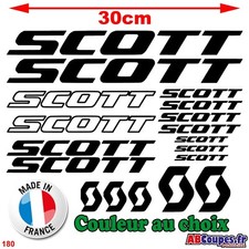 18 Stickers Scott - Autocollants Adhésifs Cadre Velo Bike VTT Montain - 180