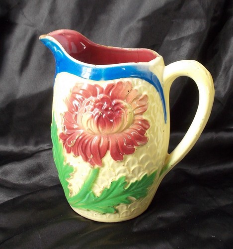 Ancien pichet barbotine - barbotine, st