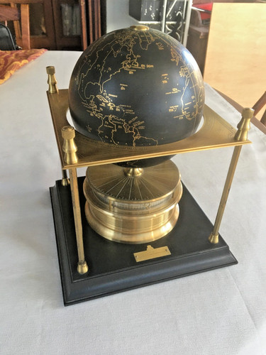 Pendule poser globe - pendule, à