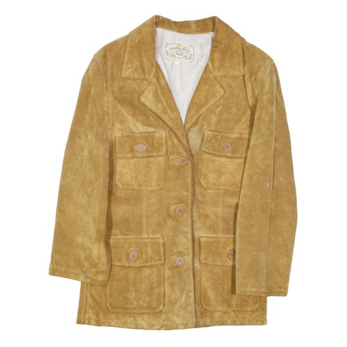 Vera pelle veste boutonnée - pelle,