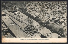 CPA Kilo-Moto, Arbeiter beim Goldabbau 