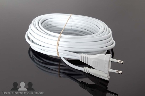 Câble alimentation blanc - d'alimentation,
