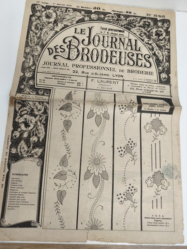 Journal broderie ancien - , 1949