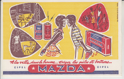 Buvard pile mazda - buvard, mazda*