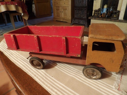 Ancien jouet camion - jouet,camion, en