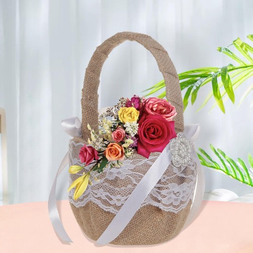 Panier fleurs vintage avec - vintage,