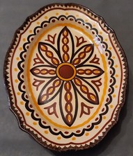 1 plat ovale creux en faïence