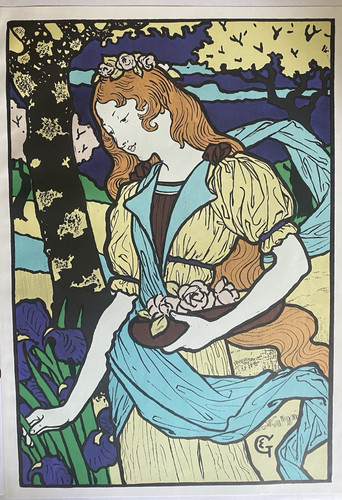 Eugene grasset serigraph - grasset,