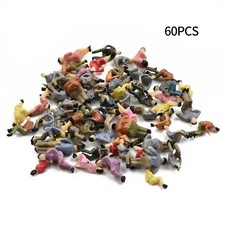 60 Pcs Tout Assis 1:87 Peint Figurines Passagers Echelle Ho Assis Personnages