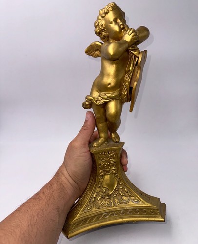 Grande sculpture angelot