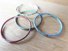 4 bracelets en émaux