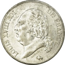 Monnaie, France, Louis XVIII