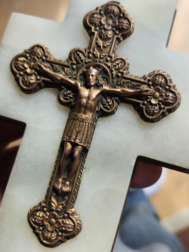 Christ croix bronze - christ,
