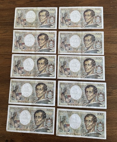 Lot billets 200 00 - lot,