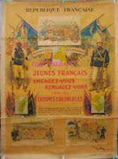 AFF3012 - AFFICHE  Engagez vous rengagez vous Troupes Coloniales GEORGES SCOTT