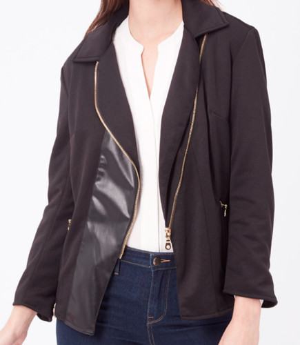 Veste tailleur noir details - veste,