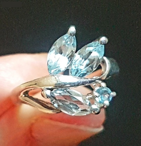 74g bague aigue marine - aigue,