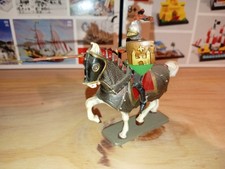  Soldat Starlux Chevalier, Cavalier Moyen Âge,TBE,Figurines 1/32  Lot 4