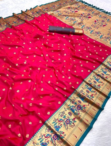 Sari paithani soie rose - sari,
