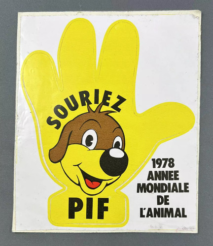 Pif gadget autocollants - pif,