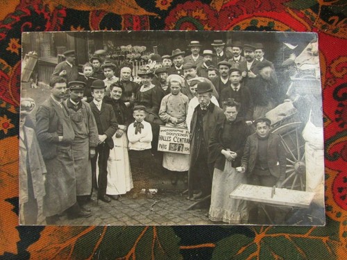 Cpa carte photo les halles - cpa,