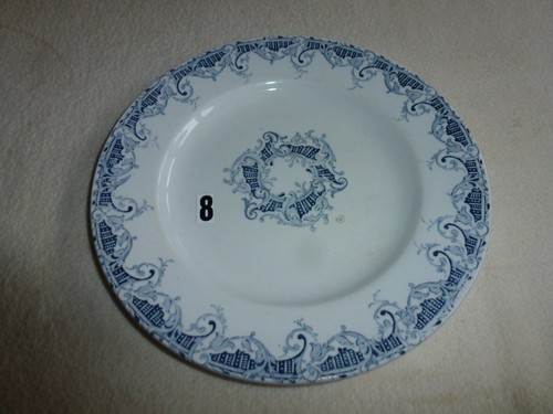 Ancienne assiette plate kg - ancienne,