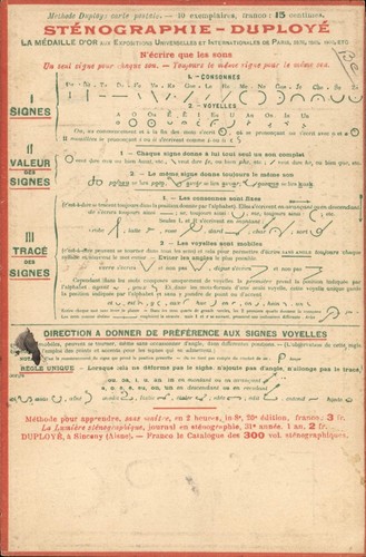 Sténographie duployé - sténographie,