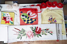 Lot de 4  canevas à terminer