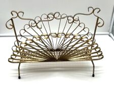 Porte-revue vintage en Métal Doré