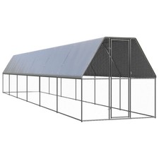 Poulailler d'Extérieur 3x10x2 m Acier Galvanisé Cage à Poules Animaux vidaXL
