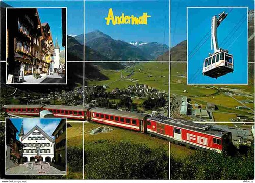 Carte postale trains - carte,