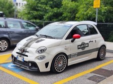 KIT DECO MARTINI FIAT 500 ABARTH NOIR & BLANC Sticker Autocollant Racing Le Mans