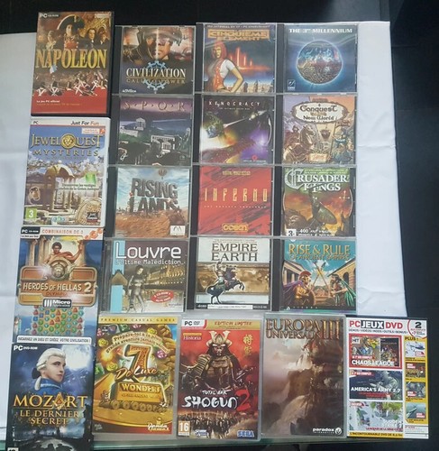 Lot jeux pc vintage - 20,