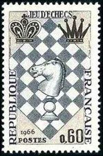 Timbre Echecs France 1480 **