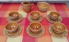 Service À Café ( 6 Tasses+ 6 Sous Tasses- Pichet Lait- Sucrier) Ty Breiz GOURIN