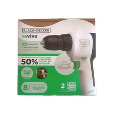 BLACK+DECKER Reviva Perceuse Visseuse Sans Fil/12V Lithium Ion+80 Accessoires 