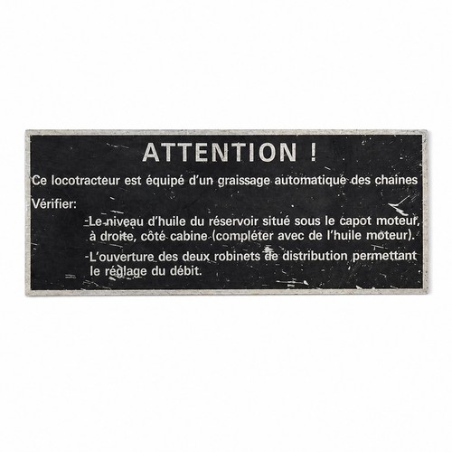 Plaque ancienne - s, n