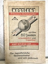 Livret Vintage Nestler’s La Règle De Calcul Logarithmique Et Son Utilisation