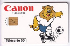 TELECARTE / PHONECARD .. FRANCE 50U PRIVEE EN1621 FOOTBALL LION CANON TBE C.21€