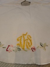 2 ) Pavillon De Ciboire/broderie/IHS/occasion/MESSE/PRETRE/DENTELLE