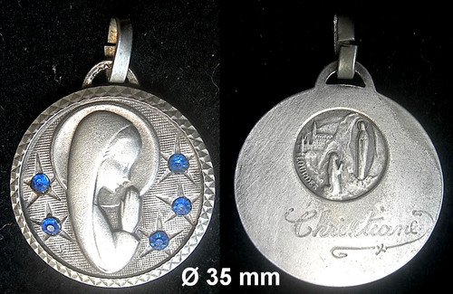 Vtg medaille pendentif - vtg,
